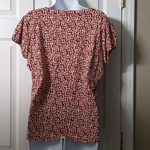 Worthington Stretch printed blouse Sz XLEUC - Picture 5 of 8